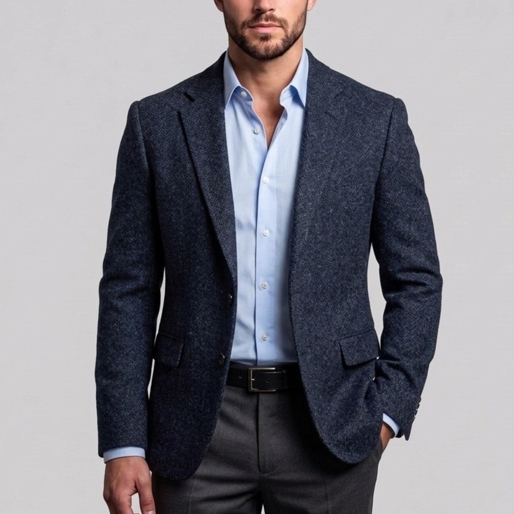J Crew Men's Ludlow Moon British Cloth Slim Fit Two Button Sport Coat Blazer 40S